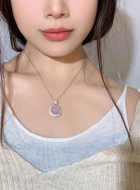 魅芽仙骨玉髓玛瑙设计感项链女