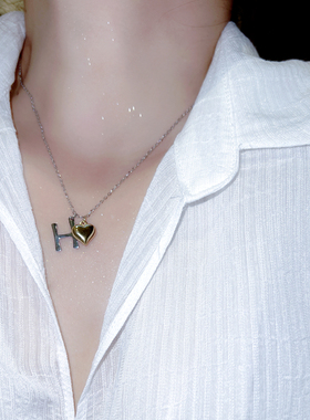 精致不掉色，金银撞色个性锁骨链