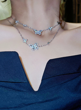 精致通勤时尚蝴蝶锁骨链