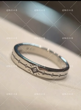 星星100级牵绊戒指精致高级小众个性日常情侣戒指