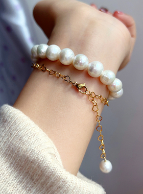 魅芽仙骨天然淡水珍珠手作手链