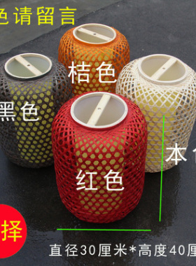 灯笼竹编手工包布灯罩灯笼南京大排档灯笼茶楼餐厅酒店中式吊灯i.