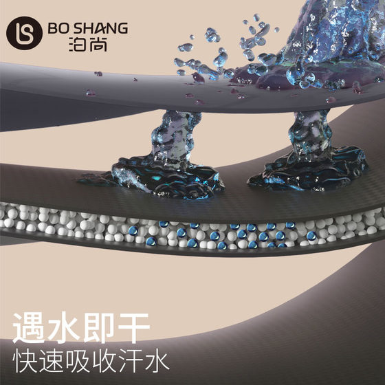 Boshang non-slip soundproof and shock-absorbing yoga mat natural rubber