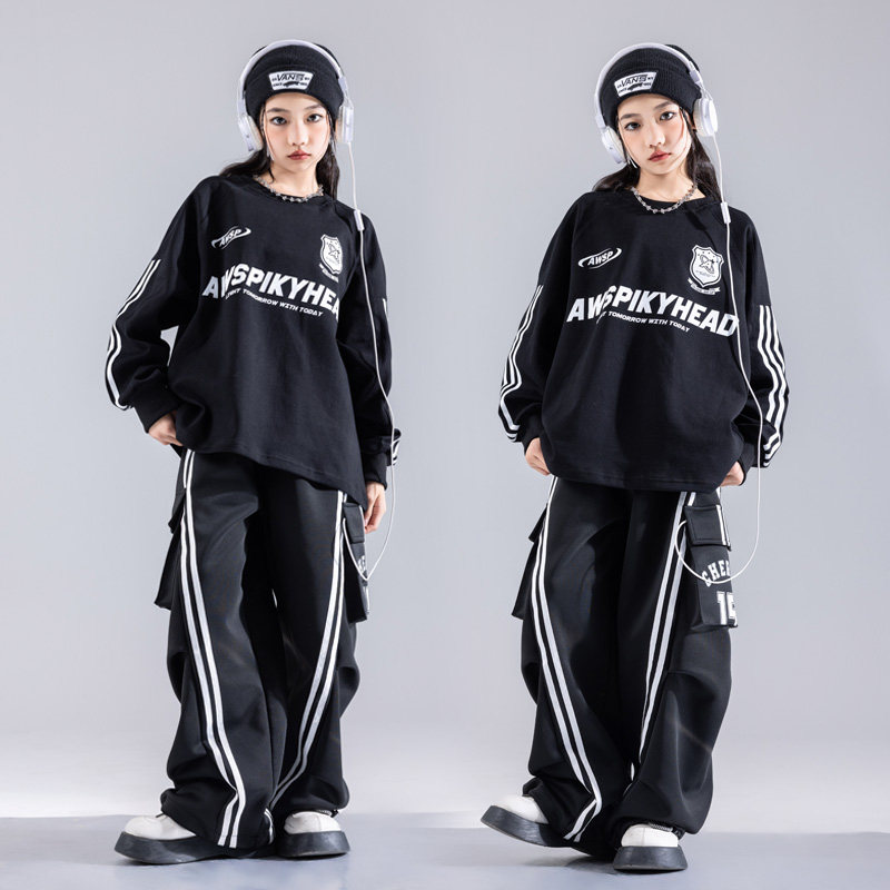 街舞演出服儿童架子鼓舞蹈表演hiphop童装少儿服装男童嘻哈套装冬,淘宝优惠券,粉丝福利购,淘宝优惠卷