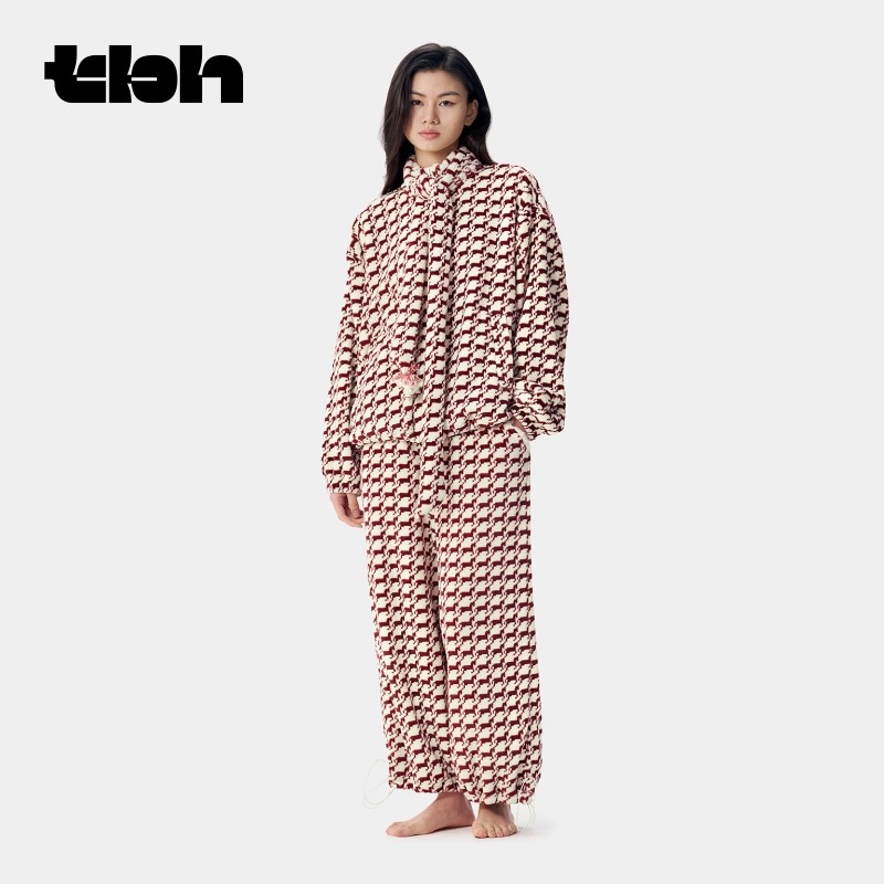 tbh野兽派家居雨琦同款马年限定法兰绒家居服套装可外穿情侣睡衣,淘宝优惠券,粉丝福利购,淘宝优惠卷