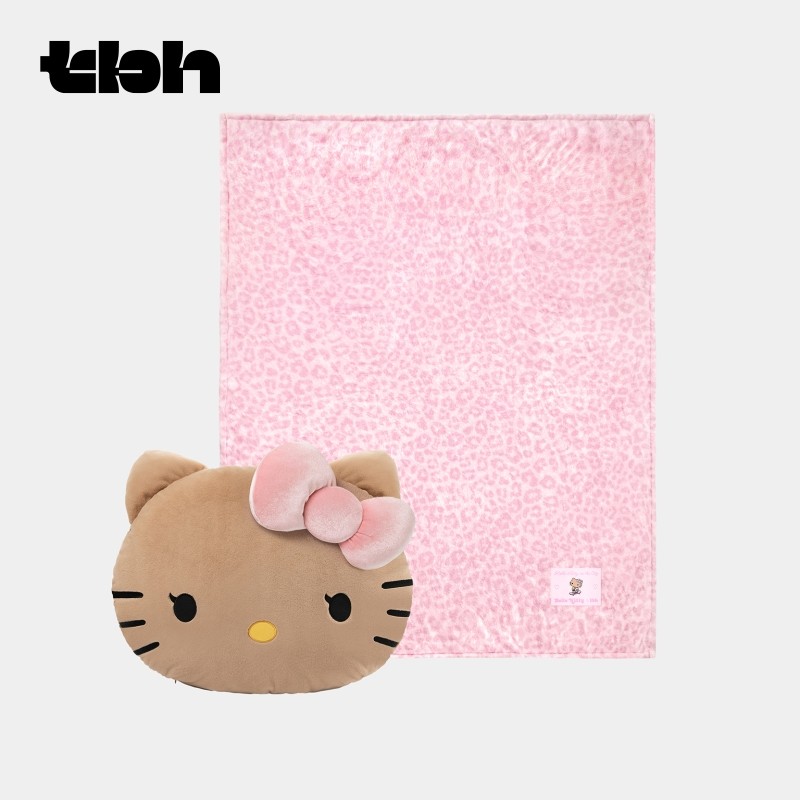 tbh野兽派家居三丽鸥Hello Kitty二合一法兰绒毯子抱枕车载抱枕毯,淘宝优惠券,粉丝福利购,淘宝优惠卷