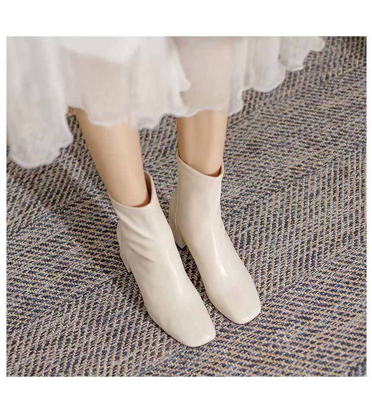 真皮泰百丽马丁靴女靴子2023年新款韩版羊皮短筒机车加绒短靴女鞋