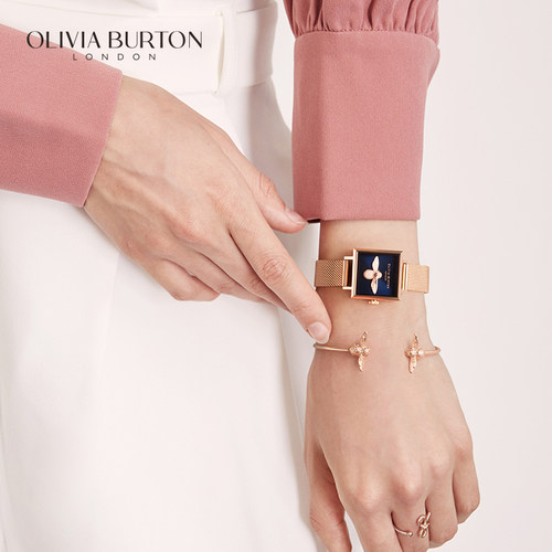 OliviaBurton小蜜蜂手表女小方表高级感小众轻奢女款表品女生礼物 - 图3
