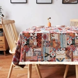 Стол для пикника, журнальный столик, стиль бохо, из хлопка и льна, в американском стиле, изысканный стиль