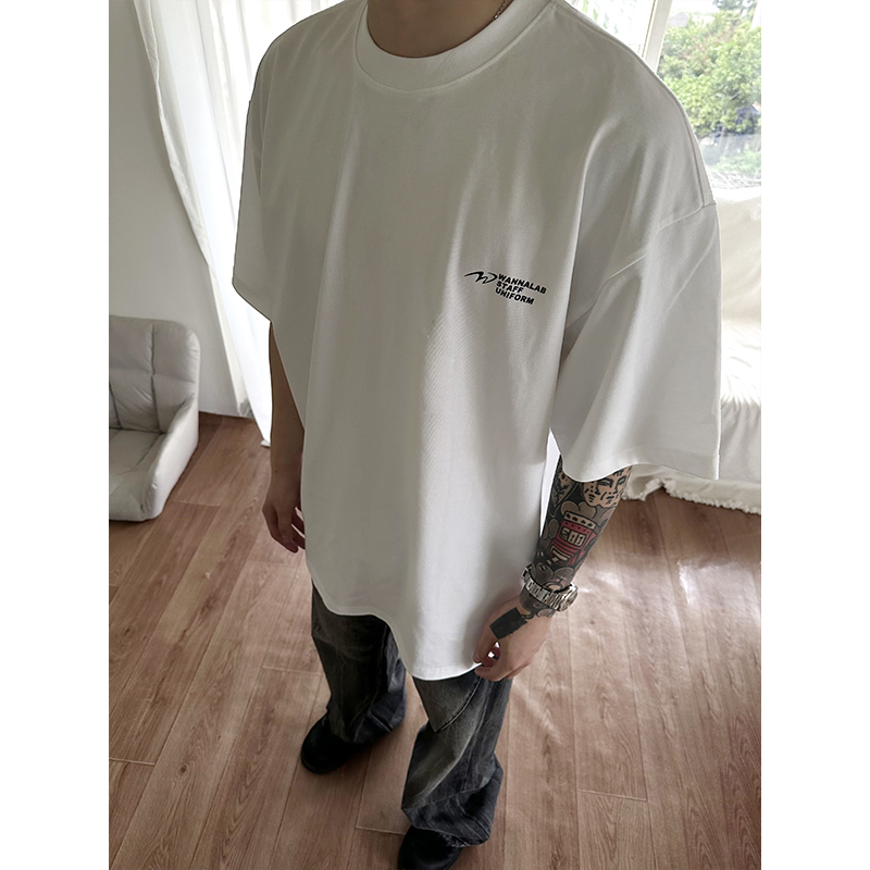 WANNA LAB 24SS STAFF UNIFROM TEE 标语工服短袖 280g 32支纯棉 - 图2