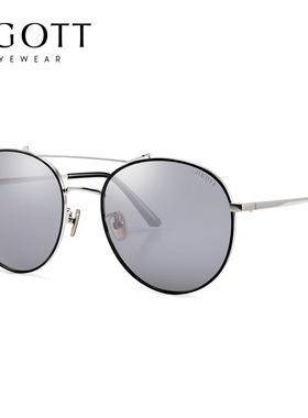 JIGOTT时尚偏光墨镜女圆形52030