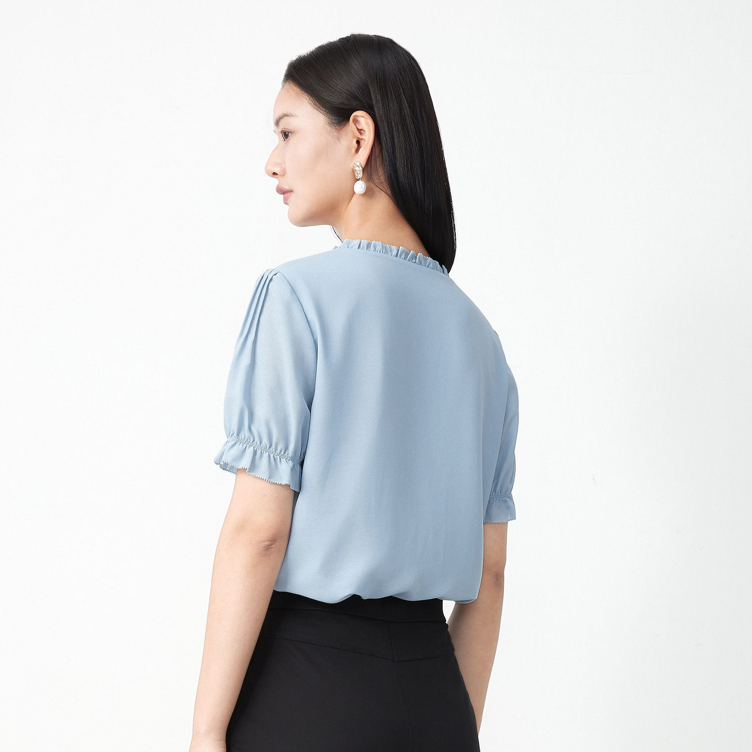 玖姿2021 玖姿outlets店蕾丝衫/雪纺衫