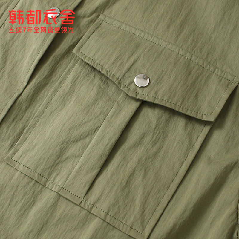 韩都衣舍outlets2020秋冬新款风衣 韩都衣舍outlets店风衣