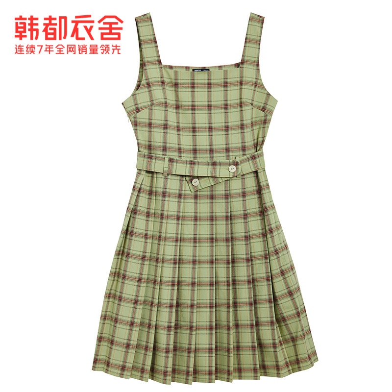 韩都衣舍outlets2021春装女背心裙 韩都衣舍outlets店连衣裙