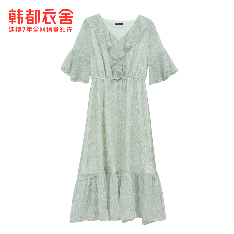 韩都衣舍outlets韩版夏装筱连衣裙 韩都衣舍outlets店连衣裙