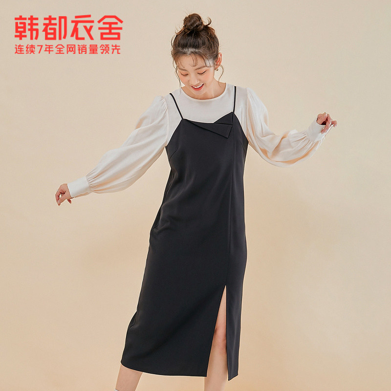 韩都衣舍outlets2021秋冬装新款 韩都衣舍outlets店时尚套装