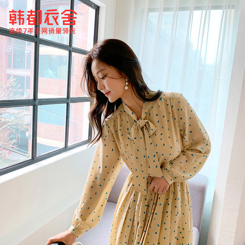 韩都衣舍outlets2020秋装胜连衣裙 韩都衣舍outlets店连衣裙