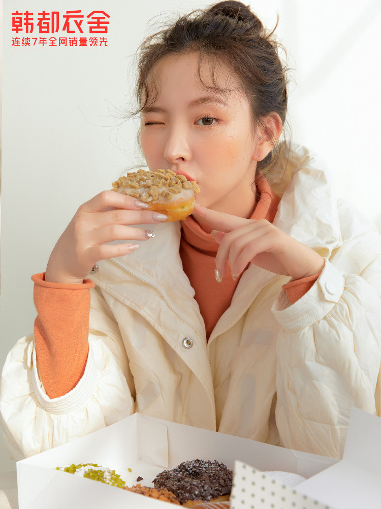 韩都衣舍outlets韩版秋款羽绒服 韩都衣舍outlets店羽绒服