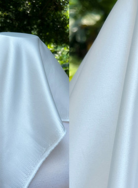 【进口婚-黑白色系】纱缎布料面料有光厚缎高端礼服布料面料
