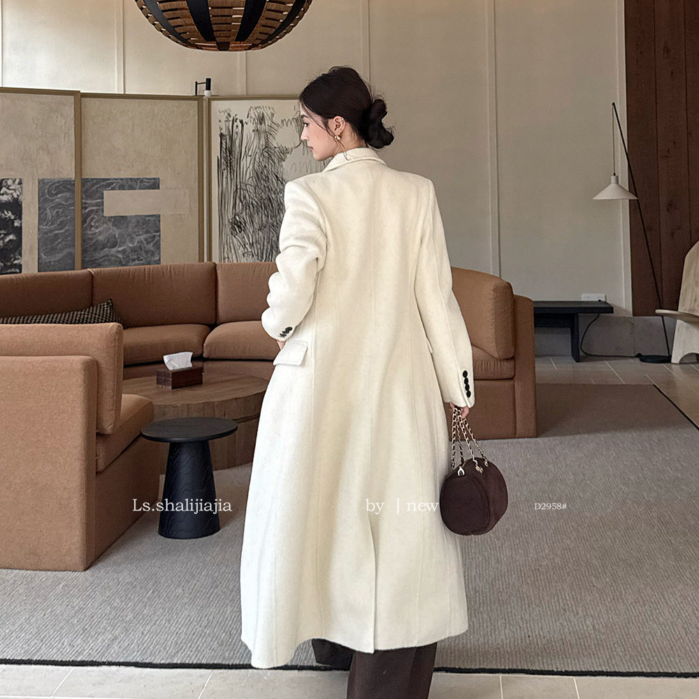 LS述致 简约优雅时髦长款风衣外套女2025秋冬新款大衣女装D2958#,淘宝优惠券,粉丝福利购,淘宝优惠卷