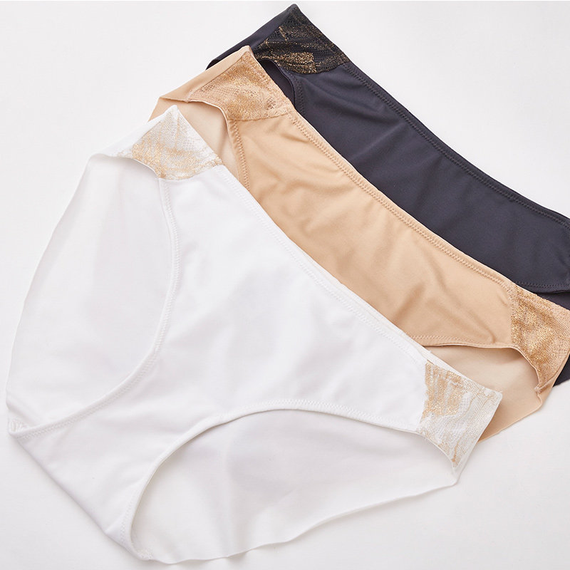 兰卓丽商场同款舒适性感蕾丝三角裤 兰卓丽outlets店女三角裤