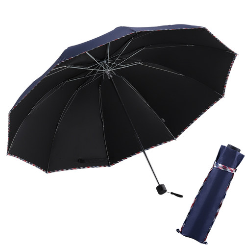天堂伞加固加大晴雨伞三折叠超大双人用商务伞定制做广告伞印logo - 图3