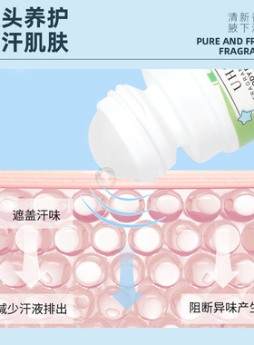 小红书雪山松林香体露滚珠走珠液止汗露液女腋下除臭去异味香水男