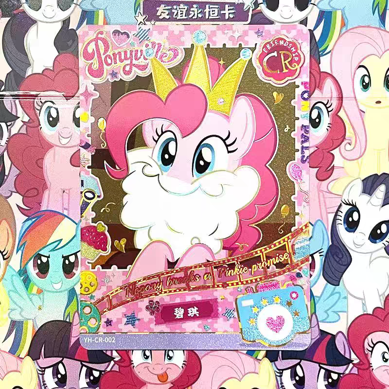 Карточная игра My Little Pony Карта веселья Тенью Пакет Черная задняя Карта CR Карта Must Win Пакет Pinkie Rainbow Dash CR Продается одинаокво