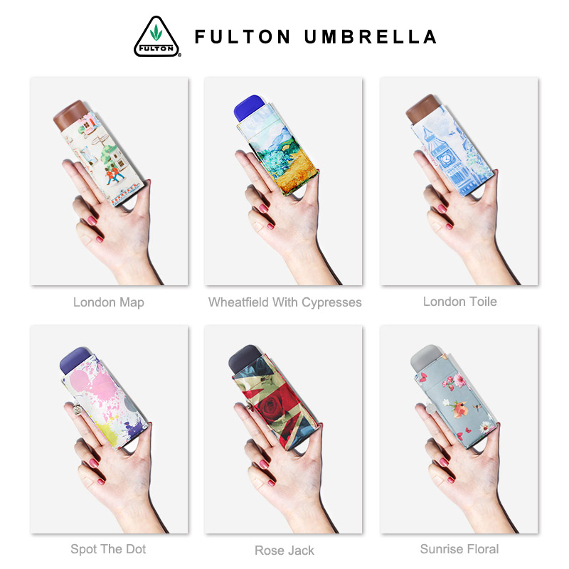 英國富爾頓FULTON超輕便攜傘摺疊雨傘創意口袋傘進口雨傘女防晒傘