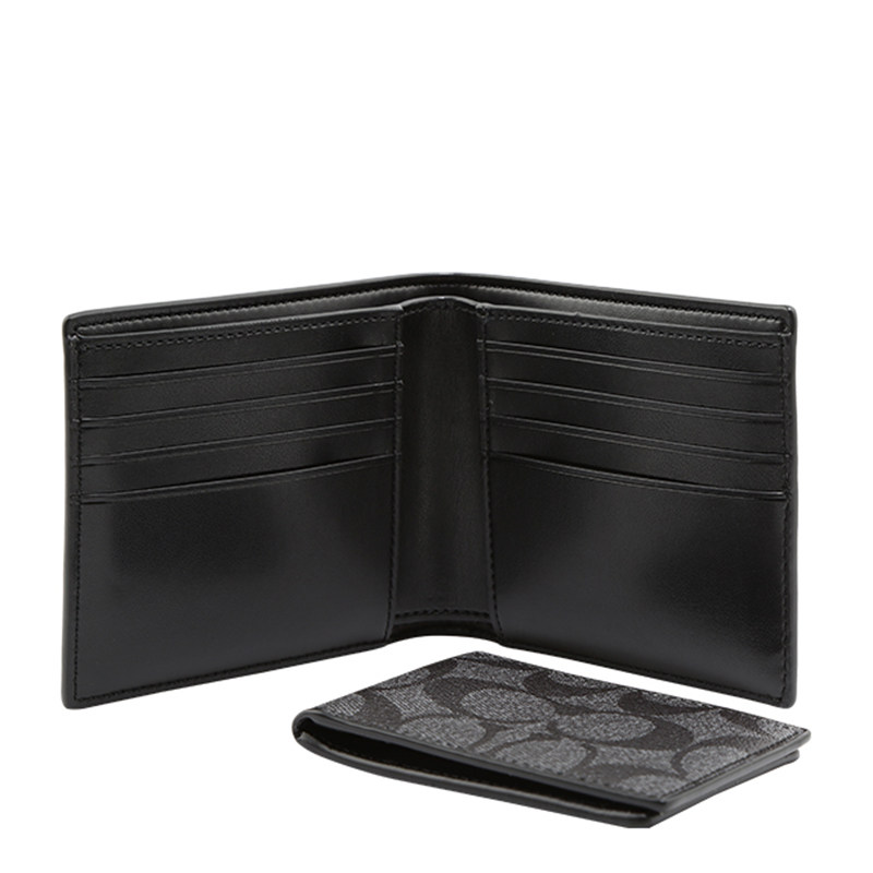 coach /蔻驰男士新款时尚短款钱包 GINKGOES海外钱包