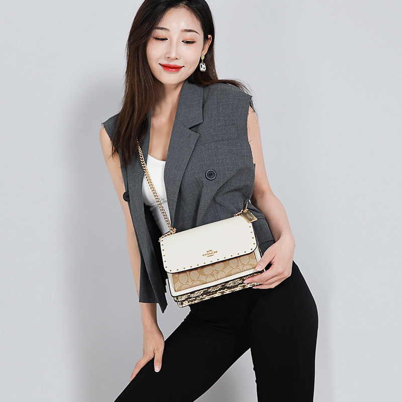 coach /蔻驰女士新款轻奢pvc女包 GINKGOES海外女士包袋