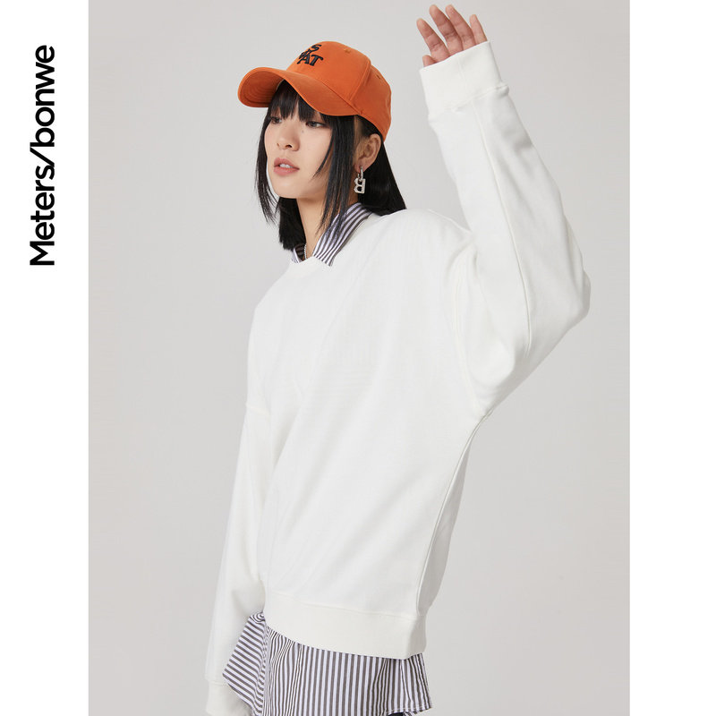 美特斯邦威套头春夏多色复古卫衣 美特斯邦威outlets店卫衣/绒衫