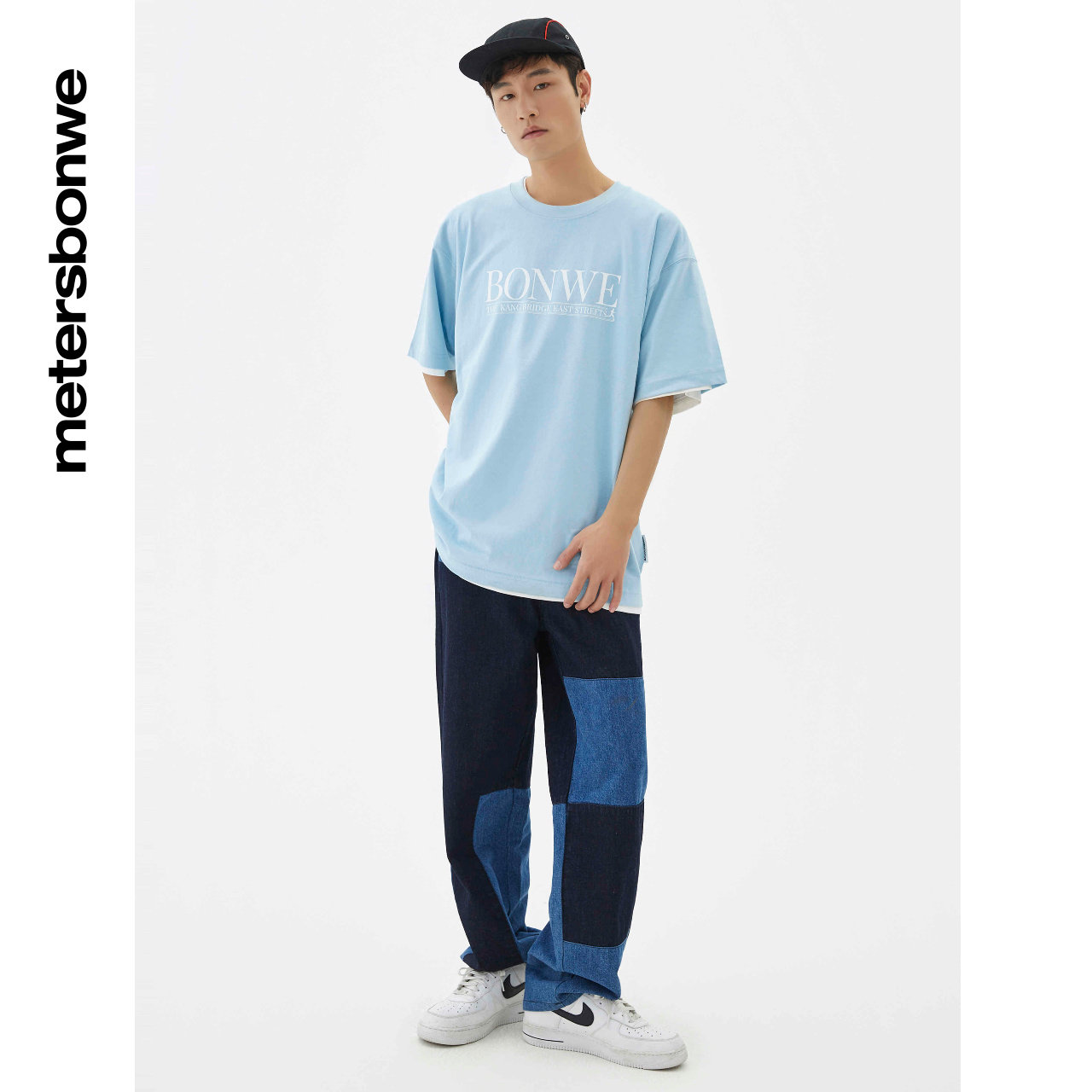 美特斯邦威字母印花棉夏季圆领t恤 美特斯邦威outlets店T恤