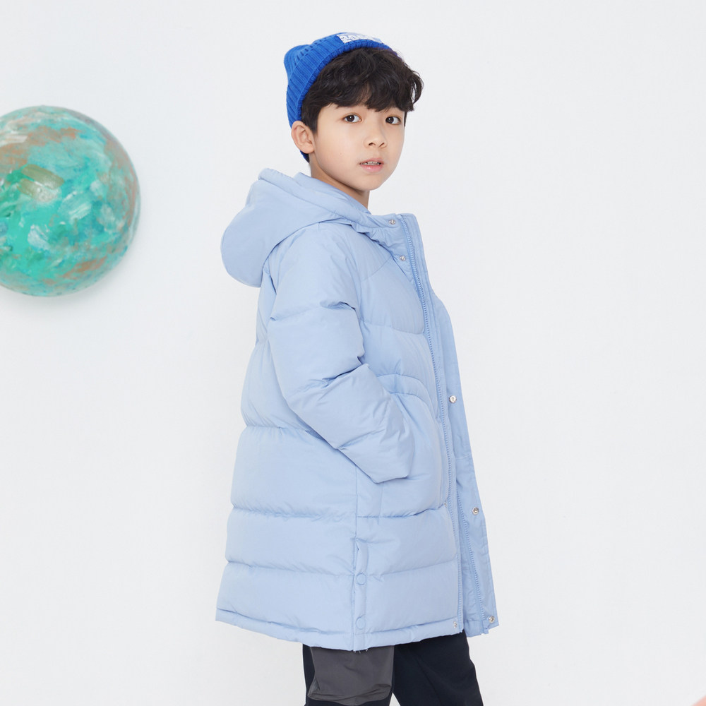 【鹅绒】美特斯邦威童装羽绒服秋冬儿童防风抗寒厚羽绒连帽百搭