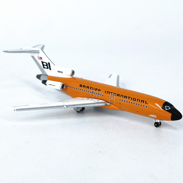 1 500 Braniff International Airlines Boeing 727-100 passenger aircraft N7279 aircraft model alloy finished product