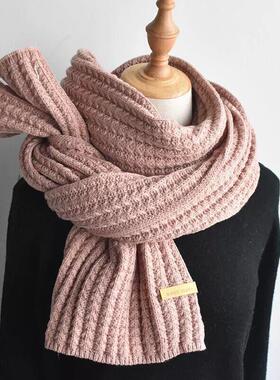 Winter Scarf Women Men Korean Woolen Scarf Lovers Thicken Wa