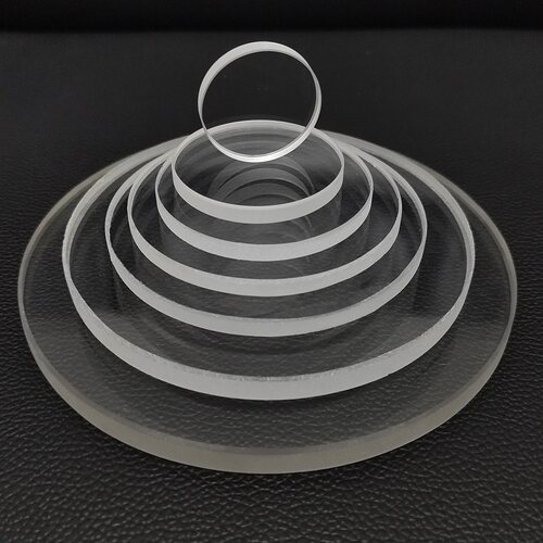 耐高温石英玻璃片工业锅炉方形观火孔圆形视镜观火镜窑炉观察窗门 - 图1