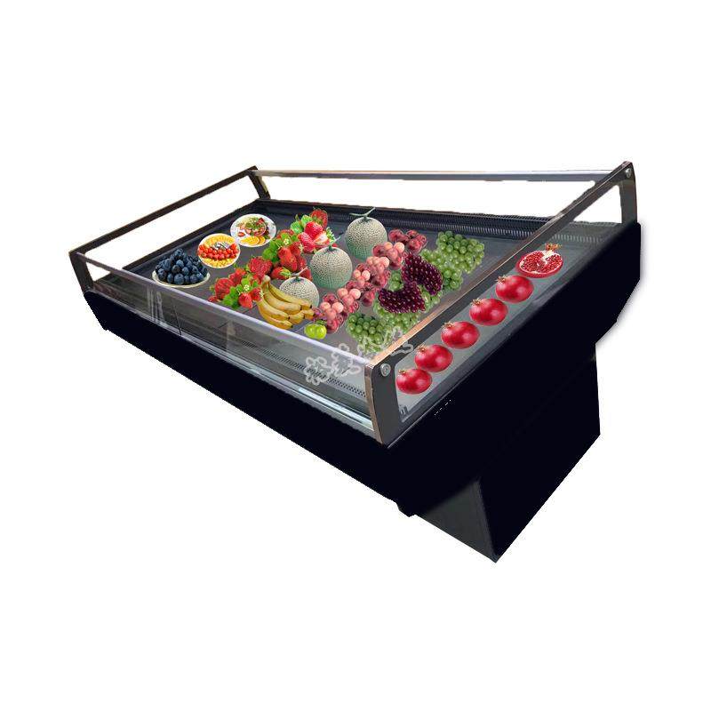 裕菱水果保鲜柜环岛促销台水果蔬菜冷鲜肉凉菜四面玻璃冷藏展示,淘宝优惠券,粉丝福利购,淘宝优惠卷