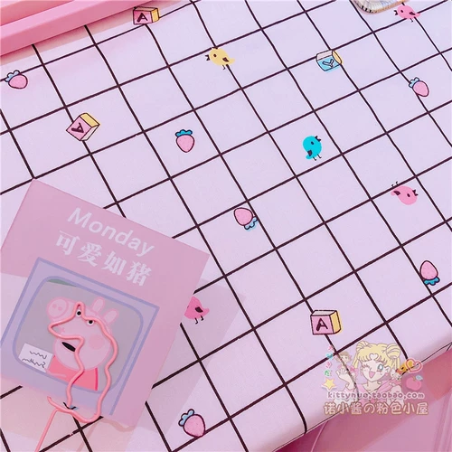 Ins черно -белая сетка Свежая и милая студенческая дизайн настольного компьютера