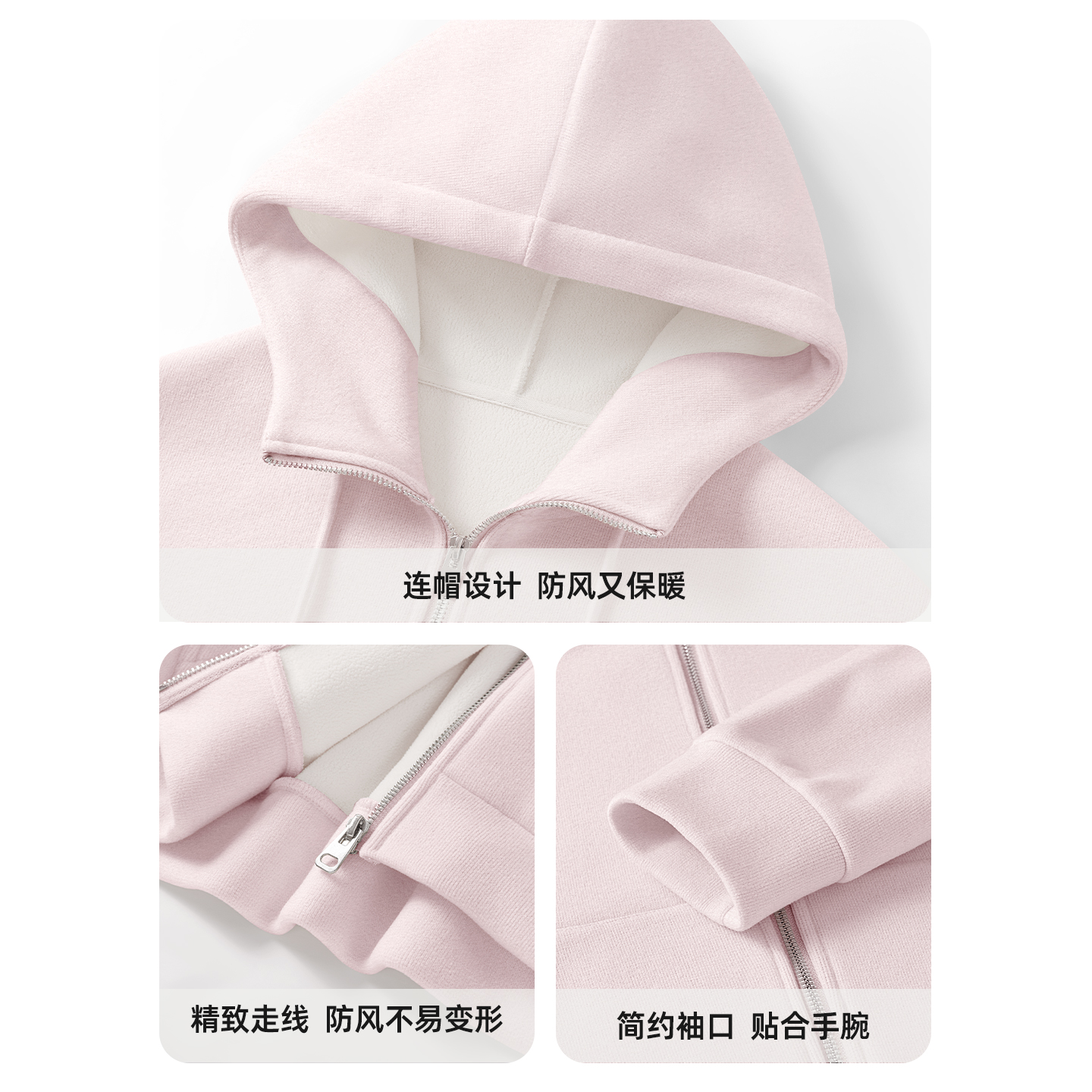 one more墨绿色连帽卫衣女早秋季2025新款爆款美式复古套头上衣S