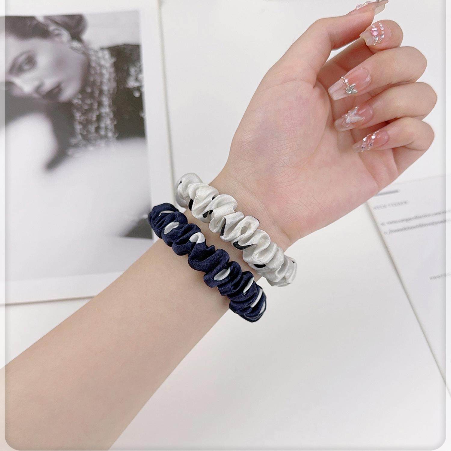 桑蚕丝真丝发圈女高级感洋气时尚头绳2026新款丸子头小肠扎头发绳,淘宝优惠券,粉丝福利购,淘宝优惠卷