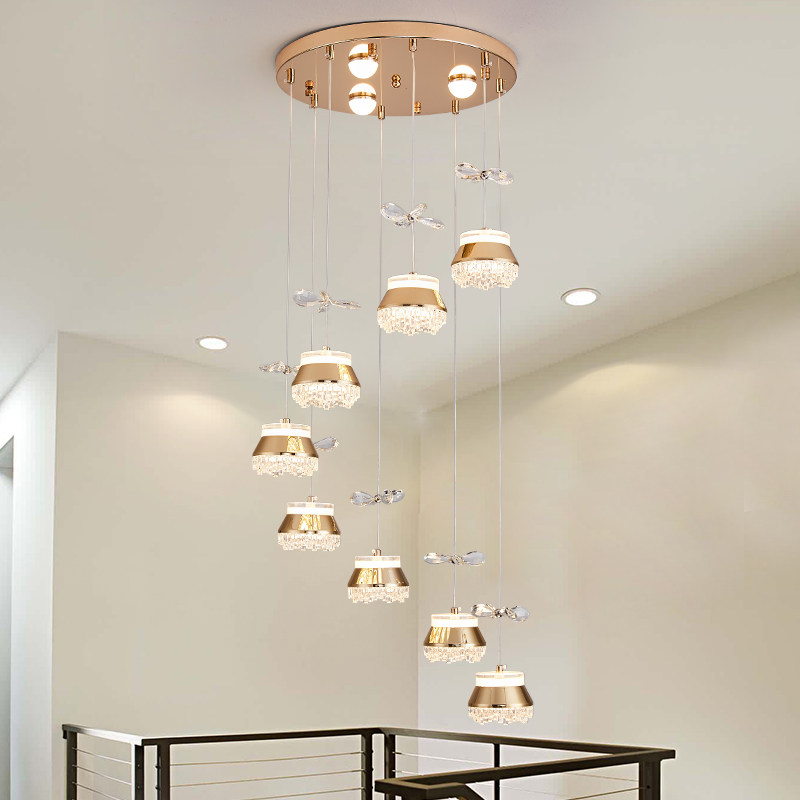 超亮餐厅灯吊灯LED现代简约轻奢中山灯具圆盘餐桌灯楼梯吧台饭厅S,淘宝优惠券,粉丝福利购,淘宝优惠卷