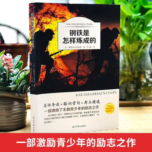 钢铁是怎样炼成的 正版含原著有声伴读 八年级上初中生课外阅读书籍 8年级下册 8年级中小学生课外书 经典世界名著 外国文学 - 图0