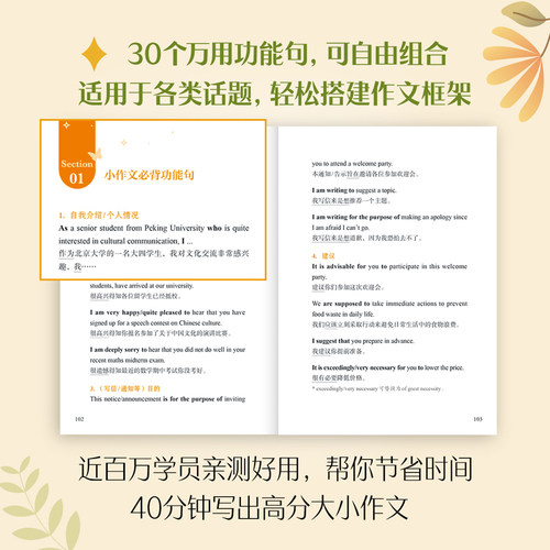 现货速发】2026石雷鹏考研英语作文冲刺背诵手册背诵20篇30个功能句26考研英语一英语二高分写作模板冲刺背诵范文高分满分模板2025 - 图3