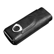 LUXFO Longyou cigar box portable cigar cover 3 only lined with snow pine wood cigar leather cover with cigar cut gift box