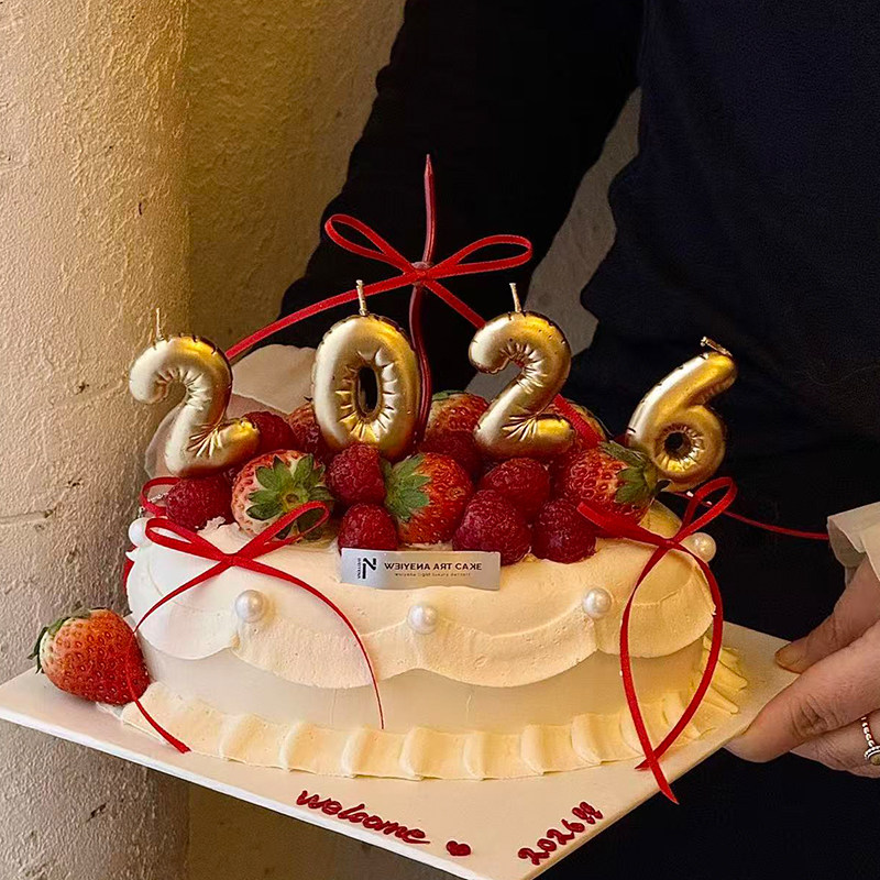 网红同款2026金嘟嘟数字蜡烛蛋糕装diy蝴蝶结皮尼绳烘焙装扮插件,淘宝优惠券,粉丝福利购,淘宝优惠卷