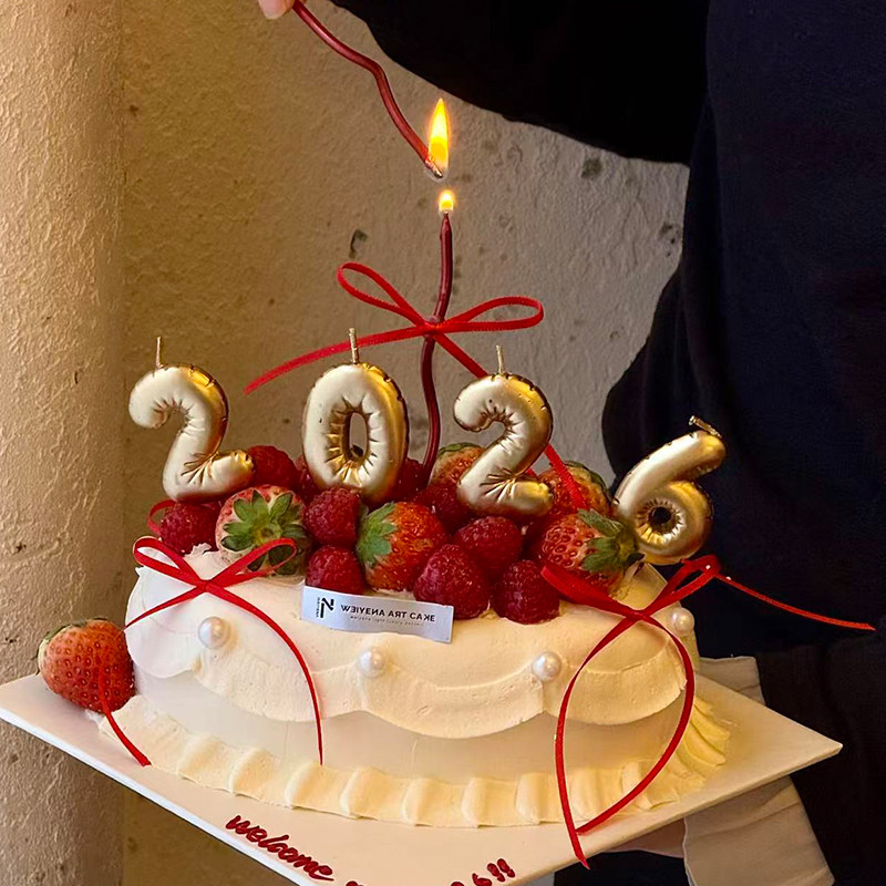 网红同款2026金嘟嘟数字蜡烛蛋糕装diy蝴蝶结皮尼绳烘焙装扮插件,淘宝优惠券,粉丝福利购,淘宝优惠卷