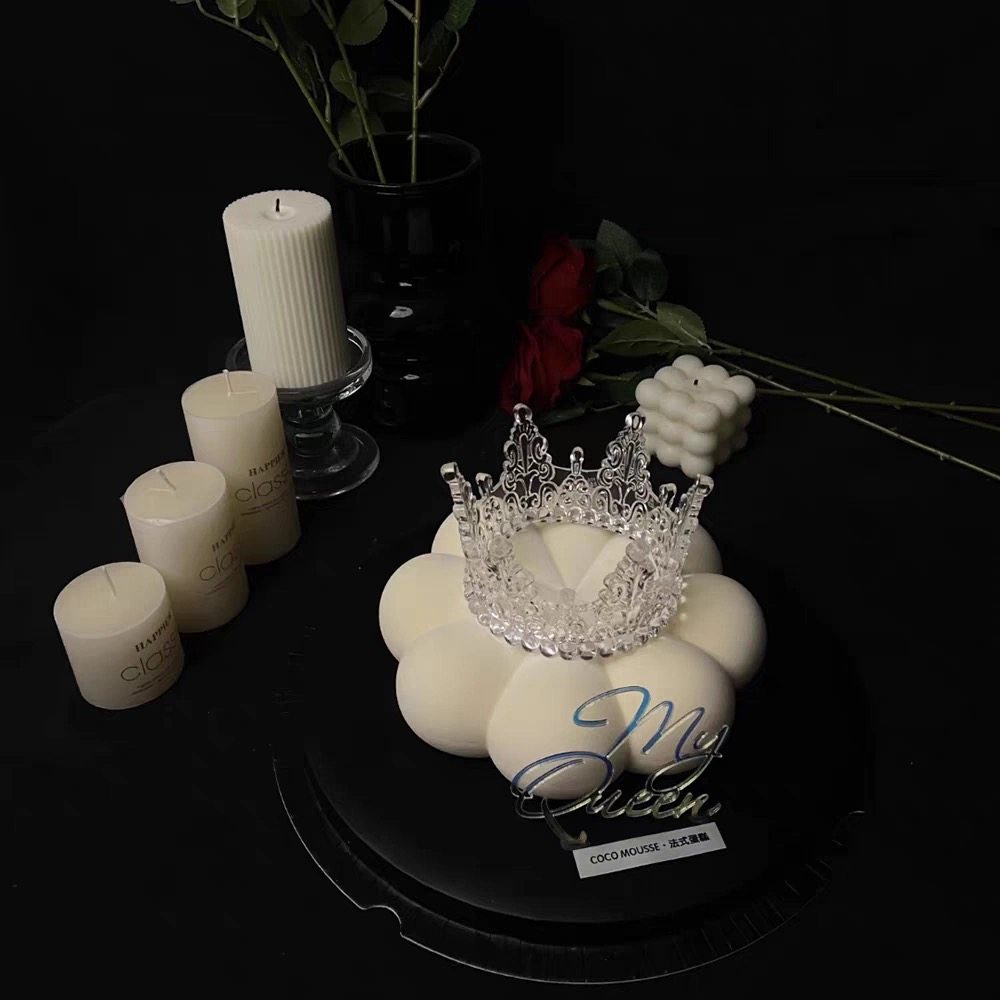 七夕情人节烘焙慕斯透明皇冠网红女王王冠生日插件蛋糕装饰,淘宝优惠券,粉丝福利购,淘宝优惠卷