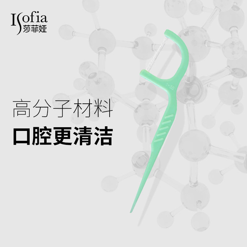 莎菲娅高拉力薄荷味扁线牙线棒 莎菲娅牙线/牙线棒