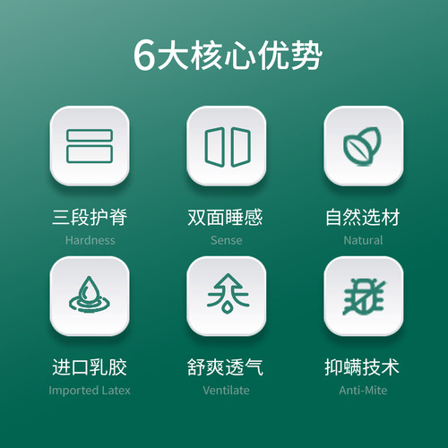 【V11纪念款】大自然可定制山棕乳胶家用主卧床垫护脊可拆卸 - 图2